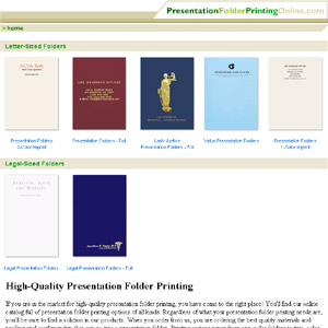 Presentation Folder Printing